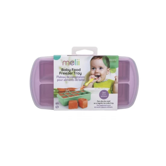 Recipient refrigerare hrana bebe, Melii, roz, 59 ml x 10 cuburi Recipient refrigerare hrana bebe, Melii, roz, 59 ml x 10 cuburi