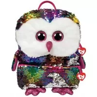 Rucsac de plus cu paiete bufnita Qwen Ty