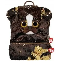 Rucsac de plus cu paiete catelul Brutus Ty