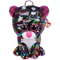 Rucsac de plus cu paiete leopardul Dotty Ty