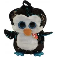 Rucsac de plus cu paiete pinguinul Waddles Ty
