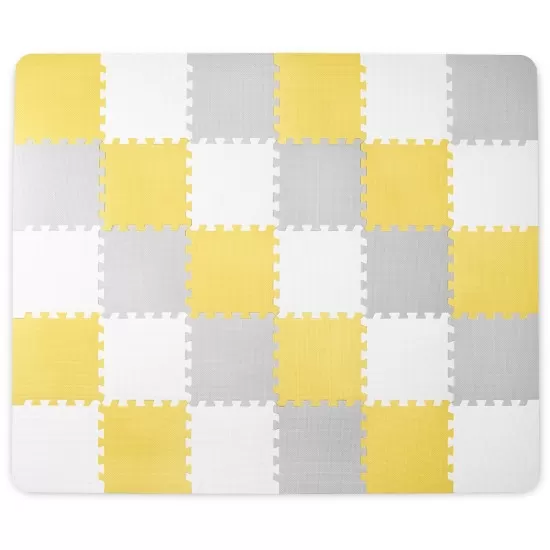 Saltea de joaca Kinderkraft Luno spuma Yellow Saltea de joaca Kinderkraft Luno spuma Yellow