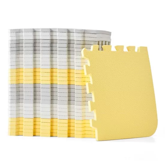 Saltea de joaca Kinderkraft Luno spuma Yellow Saltea de joaca Kinderkraft Luno spuma Yellow