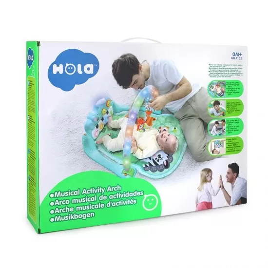 Salteluta de joaca interactiva pentru bebelusi Hola Toys Salteluta de joaca interactiva pentru bebelusi Hola Toys
