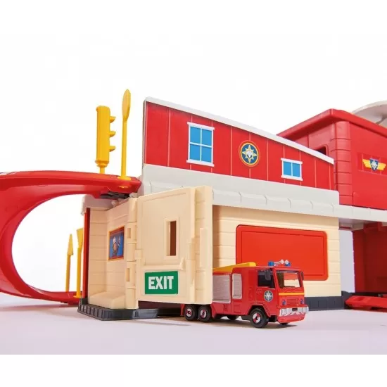 Statie de pompieri Dickie Toys - Pompierul Sam Statie de pompieri Dickie Toys - Pompierul Sam