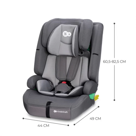 Scaun auto I-Size 76-150 cm Kinderkraft Safety Fix 2 Grey Scaun auto I-Size 76-150 cm Kinderkraft Safety Fix 2 Grey