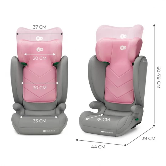 Scaun auto Kinderkraft I-Spark I-Size 100-150 cm Roz Scaun auto Kinderkraft I-Spark I-Size 100-150 cm Roz