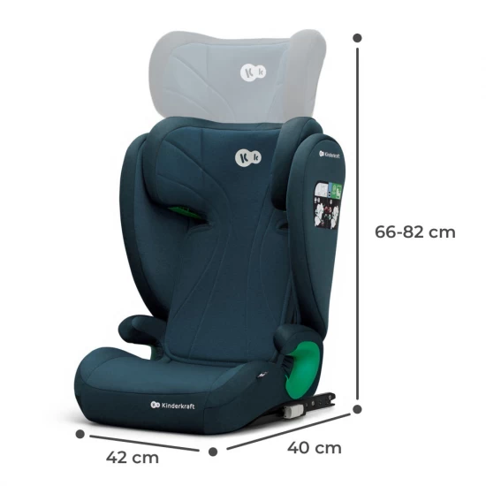 Scaun auto Kinderkraft Junior Fix 2 I-Size 100-150 cm Harbor Blue Scaun auto Kinderkraft Junior Fix 2 I-Size 100-150 cm Harbor Blue