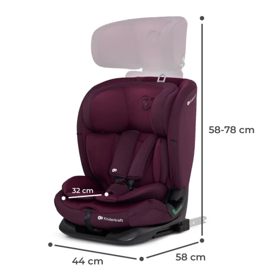 Scaun auto Kinderkraft Oneto3 I-Size 76-150 cm Cherry Pearl Scaun auto Kinderkraft Oneto3 I-Size 76-150 cm Cherry Pearl
