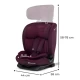 Scaun auto Kinderkraft Oneto3 I-Size 76-150 cm Cherry Pearl Scaun auto Kinderkraft Oneto3 I-Size 76-150 cm Cherry Pearl