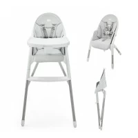 Scaun de masa transformabil Kinderkraft Dinnly Grey