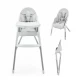 Scaun de masa transformabil Kinderkraft Dinnly Grey Scaun de masa transformabil Kinderkraft Dinnly Grey