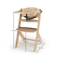 Scaun de masa 3 in 1 din lemn natur Kinderkraft Enock