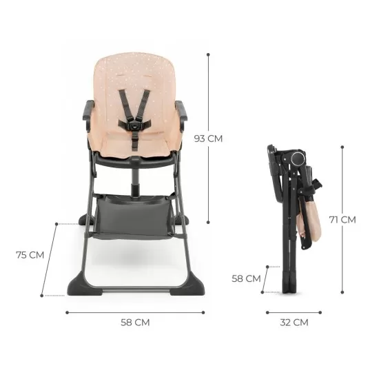 Scaun de masa pliabil Kinderkraft Foldee Pink Scaun de masa pliabil Kinderkraft Foldee Pink