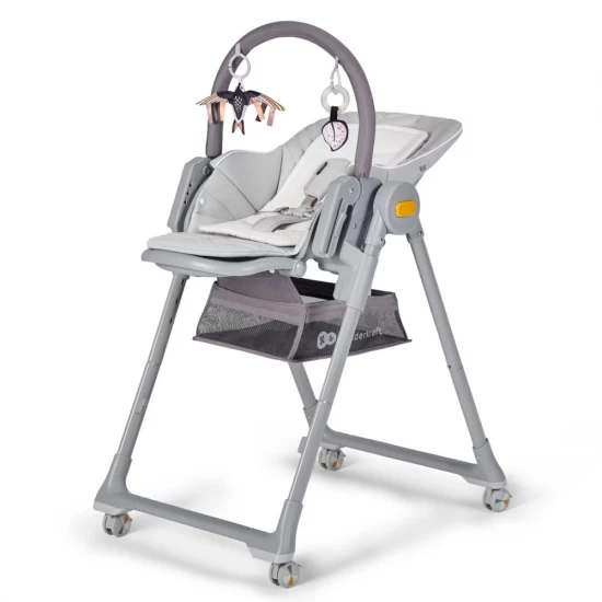 Scaun de masa Kinderkraft Lastree 2 in 1 transformabil in leagan Gri Scaun de masa Kinderkraft Lastree 2 in 1 transformabil in leagan Gri