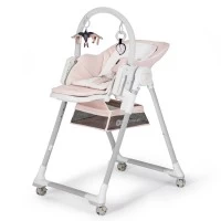 Scaun de masa Kinderkraft Lastree 2 in 1 transformabil in leagan Roz