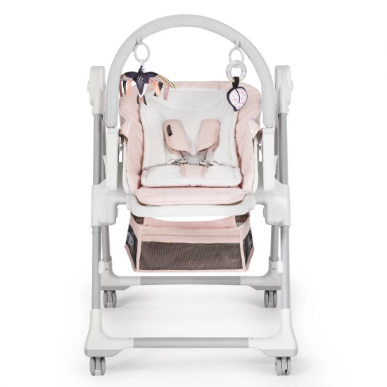 Scaun de masa Kinderkraft Lastree 2 in 1 transformabil in leagan Roz Scaun de masa Kinderkraft Lastree 2 in 1 transformabil in leagan Roz