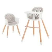 Scaun de masa Kinderkraft Sienna 2 in 1 Grey