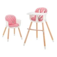 Scaun de masa Kinderkraft Sienna 2 in 1 Pink