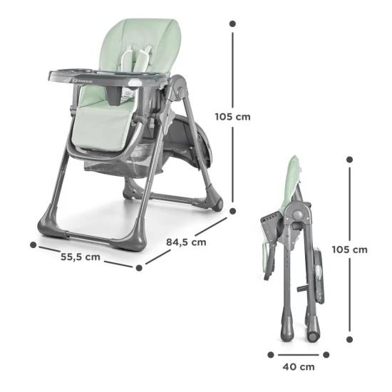 Scaun de masa Kinderkraft Tastee pliabil Olive Scaun de masa Kinderkraft Tastee pliabil Olive