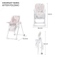 Scaun de masa Kinderkraft Yummy pliabil Pink Scaun de masa Kinderkraft Yummy pliabil Pink