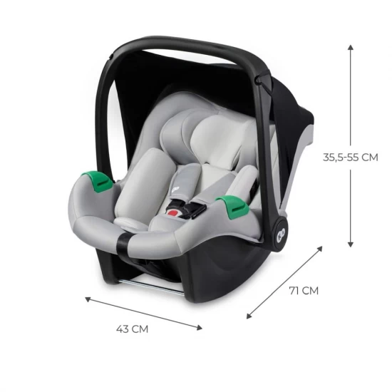 Scoica auto I-Size 40-75 cm Kinderkraft Mink Pro Grey Scoica auto I-Size 40-75 cm Kinderkraft Mink Pro Grey