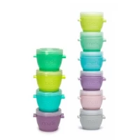 Set 10 recipiente Snap and Go Melii 6*59 ml + 4*118 ml