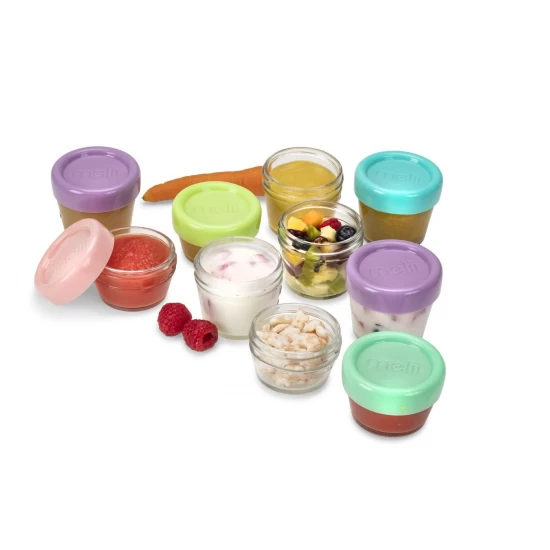Set 12 recipient sticla pentru hrana bebe Melii 6*59 ml + 6*118 ml Set 12 recipient sticla pentru hrana bebe Melii 6*59 ml + 6*118 ml