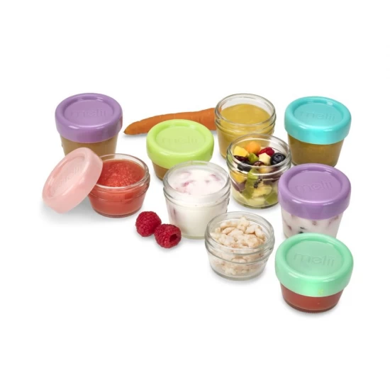 Set 12 recipient sticla pentru hrana bebe Melii 6*59 ml + 6*118 ml Set 12 recipient sticla pentru hrana bebe Melii 6*59 ml + 6*118 ml