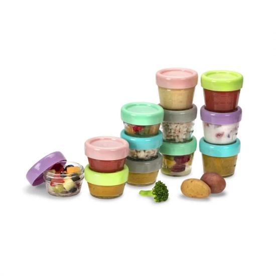 Set 12 recipient sticla pentru hrana bebe Melii 6*59 ml + 6*118 ml Set 12 recipient sticla pentru hrana bebe Melii 6*59 ml + 6*118 ml