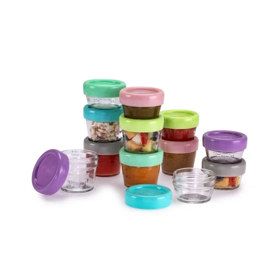 Set 12 recipient sticla pentru hrana bebe Melii 6*59 ml + 6*118 ml Set 12 recipient sticla pentru hrana bebe Melii 6*59 ml + 6*118 ml