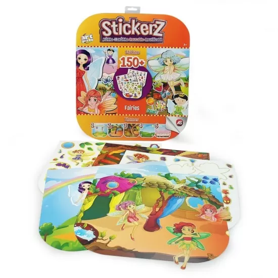 Set 150 de autocolante Stickerz reutilizabile cu zane Set 150 de autocolante Stickerz reutilizabile cu zane