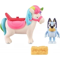 Set 2 figurine Bluey Unicorn