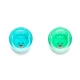 Set 2 pahare copii design interior Urs, Melii, albastru si verde