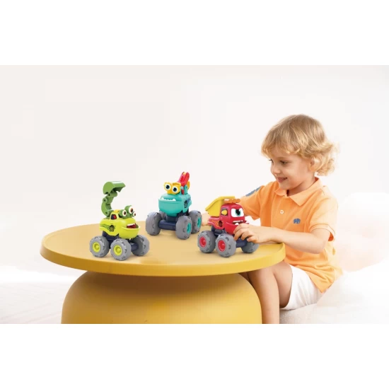 Set 3 masinute constructie monstruleti amuzanti cu frictiune Set 3 masinute constructie monstruleti amuzanti cu frictiune