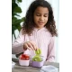 Set 3 recipiente sticla 160 ml cu husa antiderapanta silicon Melii roz mov gri Set 3 recipiente sticla 160 ml cu husa antiderapanta silicon Melii roz mov gri