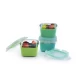 Set 3 recipiente sticla 160 ml cu husa antiderapanta silicon Melii blue mint lime Set 3 recipiente sticla 160 ml cu husa antiderapanta silicon Melii blue mint lime