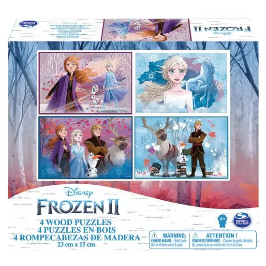Set 4 puzzle-uri Frozen 2 din lemn Set 4 puzzle-uri Frozen 2 din lemn