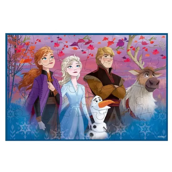 Set 4 puzzle-uri Frozen 2 din lemn Set 4 puzzle-uri Frozen 2 din lemn