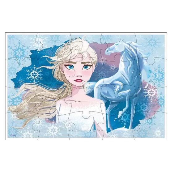 Set 4 puzzle-uri Frozen 2 din lemn Set 4 puzzle-uri Frozen 2 din lemn