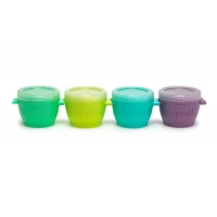 Set 4 recipiente silicon Snap and Go, Melii