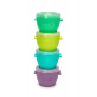 Set 4 recipiente silicon Snap and Go, Melii