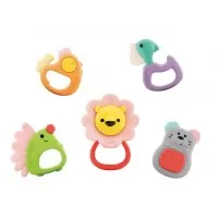Set 5 jucarii pentru dentitie in cutie Forest Baby