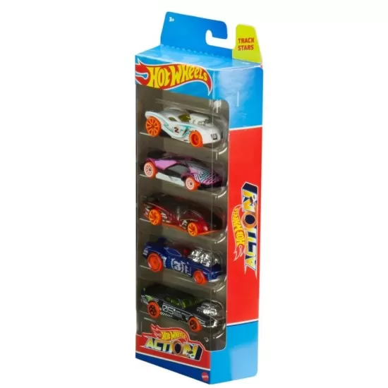 Set 5 masini Hot Wheels Action Set 5 masini Hot Wheels Action