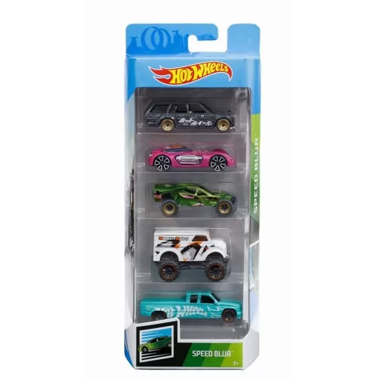 Set 5 masini Hot Wheels Speed Blur Set 5 masini Hot Wheels Speed Blur