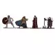 Set 5 Nano figurine din metal Dungeons Dragons 4 cm Set 5 Nano figurine din metal Dungeons Dragons 4 cm