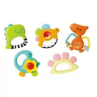 Set 5 zornaitoare dinozauri multicolori Hola Toys