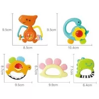 Set 5 zornaitoare dinozauri multicolori Hola Toys