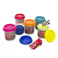 Set 6 borcanase cu plastilina Cars