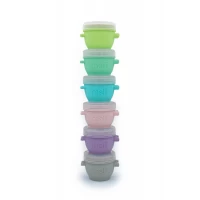 Set 6 recipiente silicon Snap and Go, Melii, 59 ml